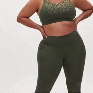 NWOT torrid size 2 (18/20) Olive Green Sports Bra